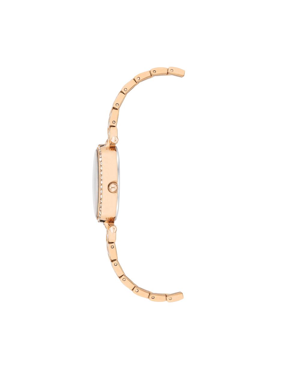 Les métaux Anne Klein Oval Watch and Bracelet Set with Premium Crystals   | QPC-5811167